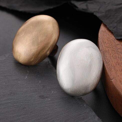 Chunky Gold Ring Metal Geometric Rings for Women Exaggerated With Adjustable Elastic Rope Ring in Kuwait