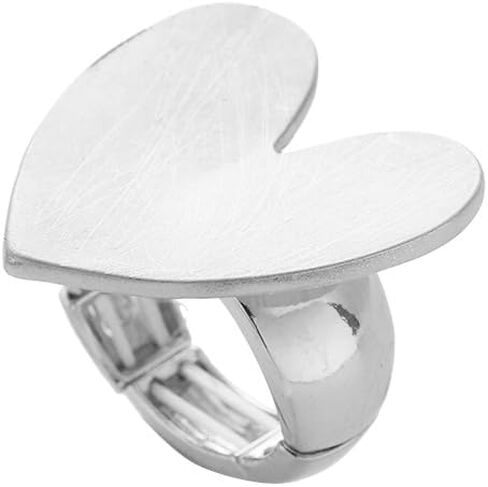 Chunky Gold Ring Metal Geometric Rings for Women Exaggerated With Adjustable Elastic Rope Ring in Kuwait