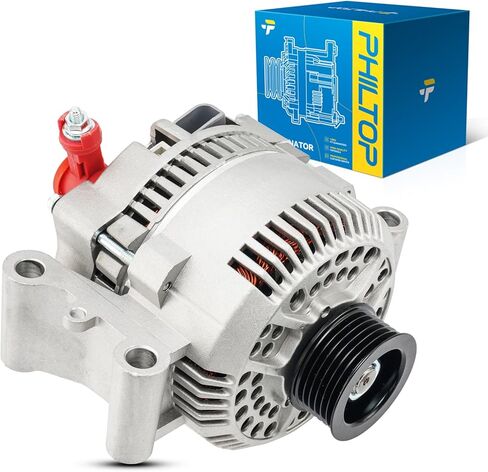 PHILTOP Alternator Compatible with Chevy Uplander 2005 2007-2008 All Model/2006 3.5L 3.9L, Terraza 2005-2007, Montana 2005-2006 3.5L 2006 3.9L Replace 11023N 12V 125Amp CW S6 6-Groove Pulley in Kuwait