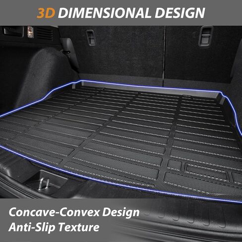 AIPOIL®TPE Floor Mats & Cargo Liner Custom for 2019-2025 Mazda 3 (Only Fit Hatchback) All Weather Protection丨Full Set Automobile mats Accessories, Black. in Kuwait