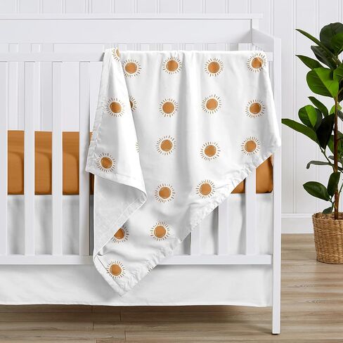 Sweet Jojo Designs Boho Rainbow Girl Blanket Receiving Security Swaddle Newborn Toddler Nursery Minky by Sweet Jojo Designs - Blush Pink Dusty Rose Gold Yellow Mauve Taupe Beige Bohemian Celestial in Kuwait