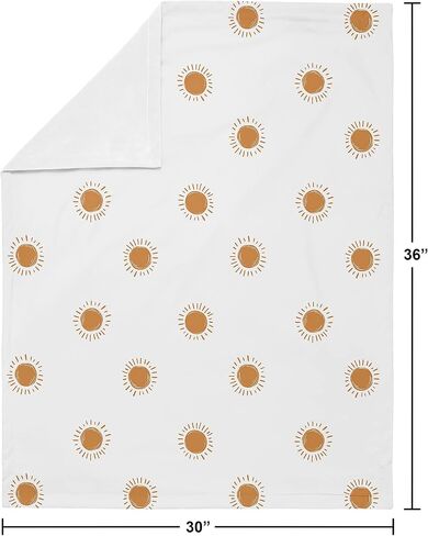 Sweet Jojo Designs Boho Rainbow Girl Blanket Receiving Security Swaddle Newborn Toddler Nursery Minky by Sweet Jojo Designs - Blush Pink Dusty Rose Gold Yellow Mauve Taupe Beige Bohemian Celestial in Kuwait