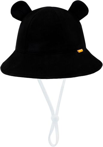 POMIJIAN Baby Sun Hat Girls UPF 50+ Beach Kids Hats Boys Wide Brim Cute Toddler Bucket Hat Floppy Infant Sun Hats in Kuwait