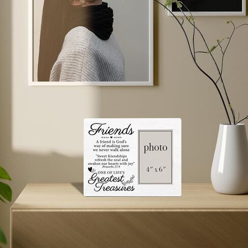 Zauly Auntie Aunt Gift Wooden Picture Frame, Auntie's Bestie Wood Photo Frame Gifts Idea for Birthday Mothers Day Christmas, Tabletop & Wall Mounting, 4x6 Photo in Kuwait