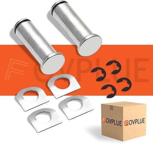 مجموعة دبابيس تثبيت FOVPLUE Footpeg، دبوس Clevis + غسالة زنبركية + حلقة الاحتفاظ لموديلات Harley مع مساند قدم للراكب/الراكب على شكل ذكر، من أجل CVO Dyna Touring Softail Sportster إلخ., أسود in Kuwait