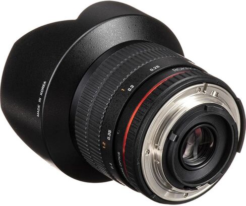 عدسات Rokinon Fe14M-Mft 14mm F2.8 عريضة للغاية للتثبيت بأربعة ثالث وعدسة ثابتة لكاميرا Olympus/Panasonic Micro 4/3 ، أسود in Saudi Arabia