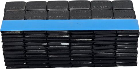 C-HORSE Stick On Wheel Weights - 0.50-Ounce, Blue Adhesive Tape - Professional Quality Tire Balancer Stickers - Durable Car, Vehicle, Automobile Accessories, Parts (Grey, 1 Box) in Kuwait