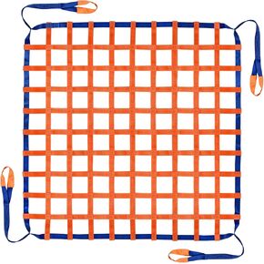 3.28' x 3.28' Cargo Lifting Nets - Lifting Straps for Hoist - Flat Polyester Sling Hoisting Net - Lifting Net Straps - Cargo Hanging Net - For Loading and Unloading Cargo - Max. load Capacity: 661lbs. in Saudi Arabia