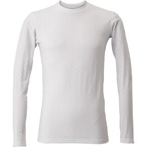 Freeze TECH Breathable Cooling T-Shirt Long Sleeve Performance LINE Crewneck (US, Alpha, L, White)