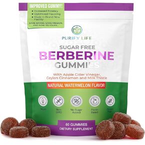 Keto Berberine Complex Gummies (Sugar-Free) with Ceylon Cinnamon, Milk Thistle, ACV [AMPK Metabolic Activator] Berberine Supplement for Metabolism, Energy, Gut Health, Fasting & Body Mass Control