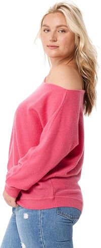 Minnie Rose Womens Long Sleeve Off The Shoulder Cashmere Pull On SweaterÊ in Saudi Arabia