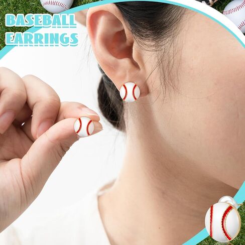 12 زوجًا من الهدايا الرياضية ذات الطابع الرياضي، أقراط الكرة اللينة والكرة الطائرة، مجوهرات هدايا بالجملة للفتيات المراهقات والأطفال والنساء والرجال والأمهات ولاعبي المعجبين وإكسسوارات الألعاب الشبابية in Kuwait