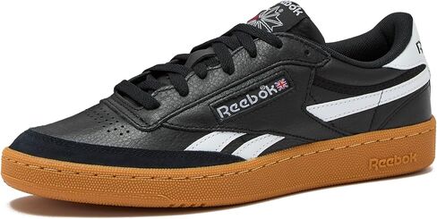 Reebok Men's Club C Revenge Vintage Sneaker, Black/White/Gum, 7.5 in Kuwait