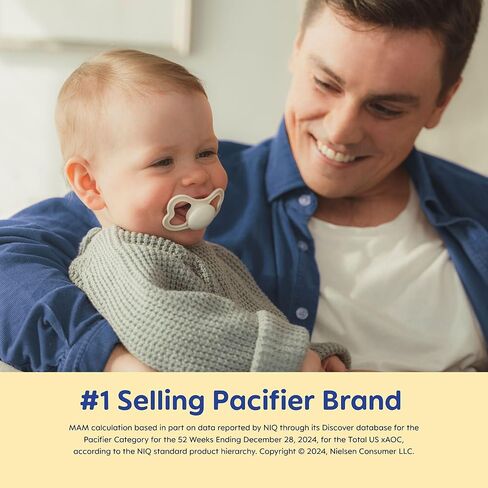 MAM Air Day & Night Baby Pacifier, for Sensitive Skin, Glows in The Dark, 6-16 Months, Unisex in Kuwait