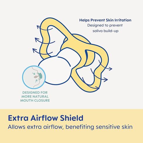 MAM Air Day & Night Baby Pacifier, for Sensitive Skin, Glows in The Dark, 6-16 Months, Unisex in Kuwait