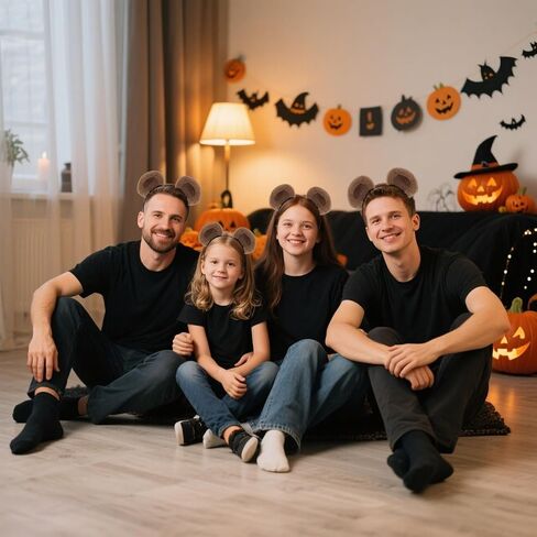 Canitor Animal Costume Accessory Set Animal Ears Headband Costume Kit Halloween Party Cosplay in Kuwait