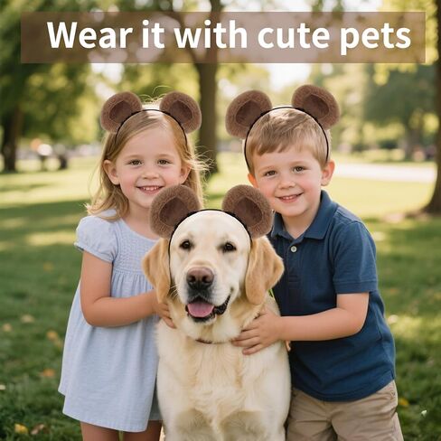 Canitor Animal Costume Accessory Set Animal Ears Headband Costume Kit Halloween Party Cosplay in Kuwait