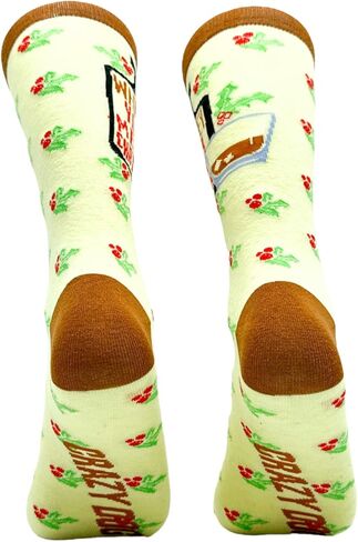 Mens Deez Nuts Socks Funny Christmas Nutcracker Sarcastic Graphic Sock Gag Gift Joke Crazy Witty Footwear in Saudi Arabia