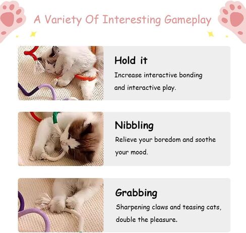 PAZ'S GIFT Cat Toys Cute Cloth Plush Lemon Catnip Toys Cat Chew Toys Cat Kick Silver Vine Sticks Clean Teeth Dental Toys Teeth Grinding Indoor Interactive for All Cats in Kuwait