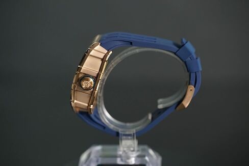 TSAR BOMBA Automatic Watch for Men, 50M Waterproof Tonneau Mens Watches, Luxury Mechanical Skeleton Analog Watches, Silicone Watch Bands Black Watch, Christmas Gifts for Men in Kuwait