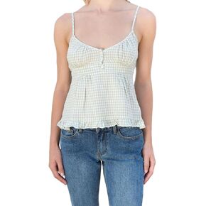 Y2k Strappy Ruched تانك القمم المرأة بلا أكمام عارية الذراعين الخامس الرقبة القوس بروتيل الخروج Flowy لطيف الصيف كامي القمم in Kuwait