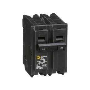 مربع D - HOM225CP 25a 2p قاطع الدائرة الكهربائية