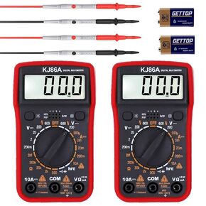 Auto Ranging Digital Multimeter TRMS 6000 with Battery Alligator Clips Test Leads AC/DC Voltage/Account,Voltage Alert, Amp/Ohm/Volt Multi Tester/Diode