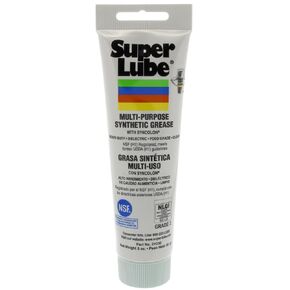 شحم صناعي Super Lube 41160 (NLGI 2)، علبة 14.1 أونصة، أبيض شفاف