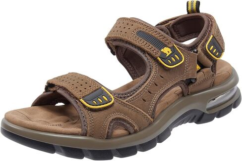 CAMEL CROWN Men's Leather Sandals for Hiking Walking Beach Treads Water Athletic Outdoor with Premium Air Cushion | Waterproof in Saudi Arabia