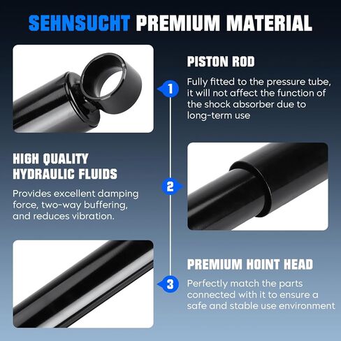 Front Complete Coil Spring Strut Shock Absorber Fit for Toyota Tacoma 4WD 1995-2004, Pair of Hydraulic Spring Strut Shock Absorber Replace for 171352L, 171352R in Kuwait
