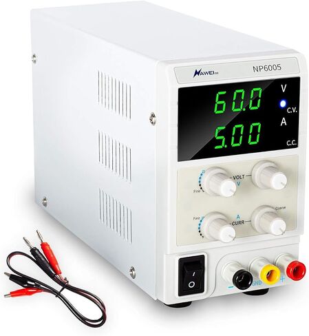 60V 5A Bench Power Supply Variable Precision Adjustable Regulated Power Supply 4-Bit LED Display for Lab Equipment, DIY Tool, Repair, Electronic Research，Powering E-Bike in Kuwait