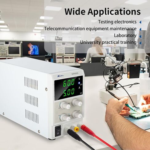 60V 5A Bench Power Supply Variable Precision Adjustable Regulated Power Supply 4-Bit LED Display for Lab Equipment, DIY Tool, Repair, Electronic Research，Powering E-Bike in Kuwait
