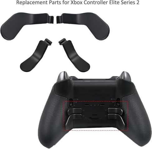4 Pack Elite Controller Paddles for Xbox Elite 2 Controller Paddles,Stainless Steel Elite Core Controller Paddle for Xbox One Elite Controller Series 2,Elite Series 1,and Elite 2 Core Controller(red) [video game] [video game] in Kuwait