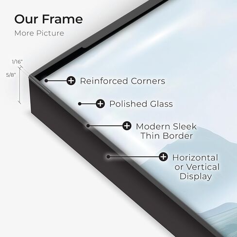 Mantello Clear Acrylic Frame - 5x7 Acrylic Picture Frame - Modern, Minimalist Front-Loading Photo Frame - Wall Mount or Desktop Stand - for Home, Office, or Business Display, 6 Pack in Kuwait