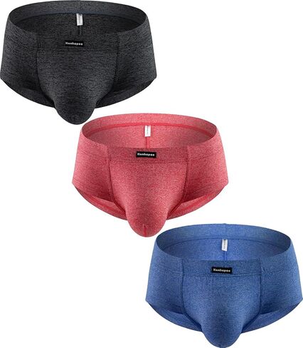 Men's Moisture-Wicking Stretch Cotton Briefs Sexy Cheeky Low Rise Men modal Underwear in Kuwait
