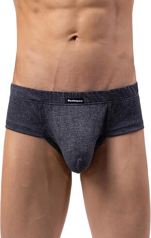 Men's Moisture-Wicking Stretch Cotton Briefs Sexy Cheeky Low Rise Men modal Underwear in Kuwait