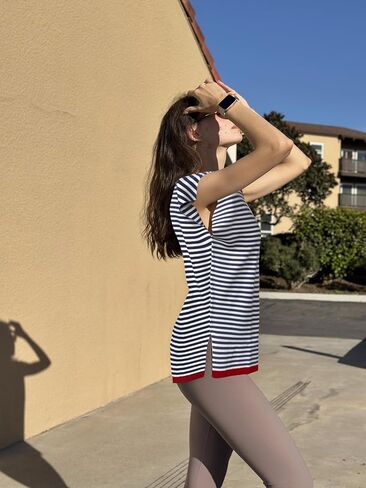 Zeagoo Short Sleeve Sweater for Women Knit Going Out Fashion Sweater Loose Fitting Tops for Women in Kuwait