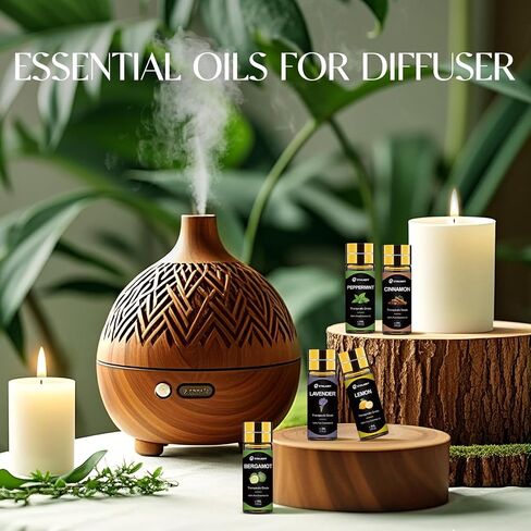 Essential Oils Set - 16x5ml Essential Oil for Diffusers for Home, Humidifier, Aromatherapy, Massage, Soap, Candle Making (0.17oz) in Saudi Arabia