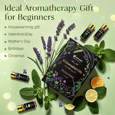 Essential Oils Set - 16x5ml Essential Oil for Diffusers for Home, Humidifier, Aromatherapy, Massage, Soap, Candle Making (0.17oz) in Saudi Arabia