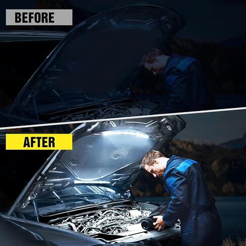 Nilight تحت غطاء محرك السيارة ضوء قطاع 30LED مقاوم للماء Underhood ضوء العمل مع تشغيل/إيقاف التبديل بليد فيوز محرك خليج إصلاح الضوء الأبيض 12 فولت لسيارة شاحنة SUV in Kuwait