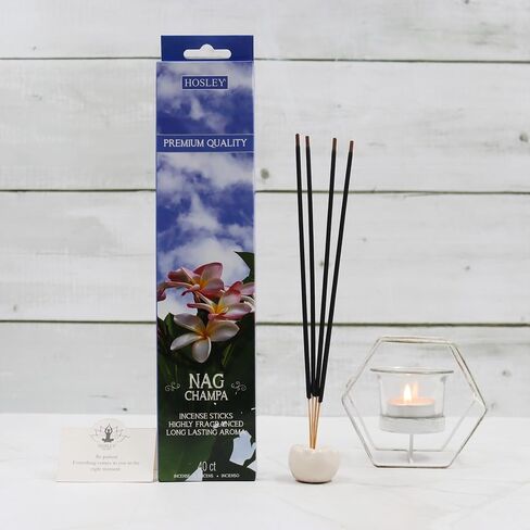 Hosley Serenity Patchouli Incense Sticks Essential Oils Infusion for Long-Lasting Aromatherapy Bliss Holistic Relaxation in Every Box Pack of 240 Incense Stick in Kuwait