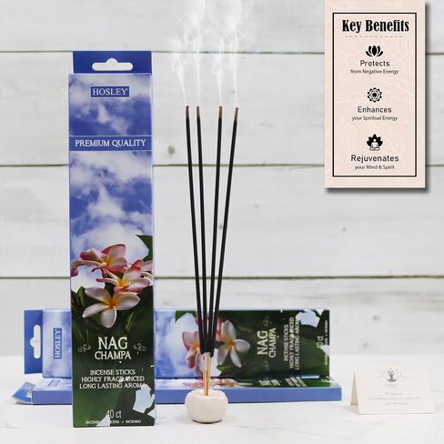 Hosley Serenity Patchouli Incense Sticks Essential Oils Infusion for Long-Lasting Aromatherapy Bliss Holistic Relaxation in Every Box Pack of 240 Incense Stick in Kuwait