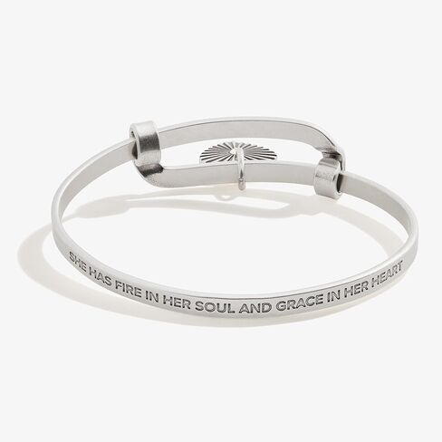 Alex and Ani Statement Motivation Expandable Bangle Bracelet, Lotus,Rafaelian Gold,Gold, Bracelets in Saudi Arabia