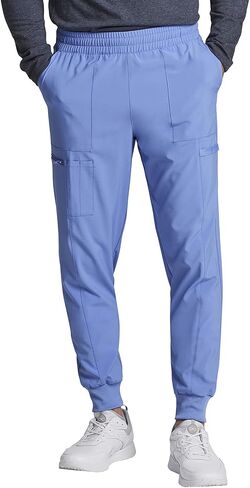 بنطال Dickies الرجالي Scrub Jogger متوسط ​​الارتفاع وخمسة جيوب وحزام خصر مرن مع رباط داخلي، DK223 in Saudi Arabia