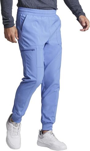 بنطال Dickies الرجالي Scrub Jogger متوسط ​​الارتفاع وخمسة جيوب وحزام خصر مرن مع رباط داخلي، DK223 in Saudi Arabia