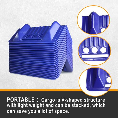 ENJ 20 Pack Black Flatbed Edge Protectors for Cargo Loads Corner Protectors Flatbed Used Together with Webbing to Protect Cargo in Kuwait