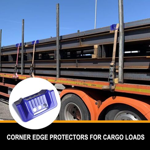 ENJ 20 Pack Black Flatbed Edge Protectors for Cargo Loads Corner Protectors Flatbed Used Together with Webbing to Protect Cargo in Kuwait