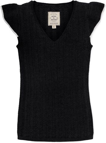 Hope & Henry Women's V-Neck Sweater Tank in Kuwait