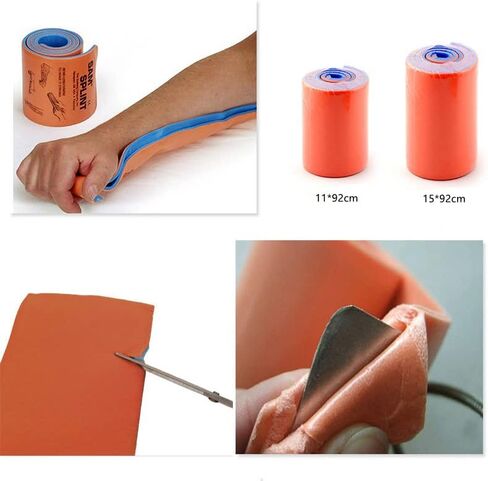 First Aid Roll Splint, Medical Combat Splint, 36" Rolled Aluminum Splint, Multifunctional Emergency Splint for Sports, Home, First Aid, Pets in Kuwait