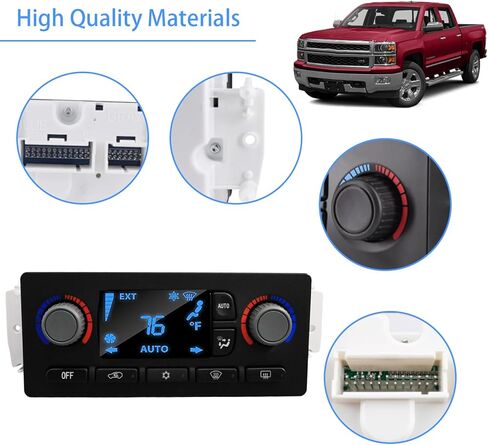 599-211XD Climate Control Module Compatible with 2003-2006 Chevrolet Silverado Avalanche Suburban Tahoe, G-MC Yukon Envoy Sierra, Cadillac Escalade A/C Heater Climate Control Panel Replace 10367041 in Kuwait